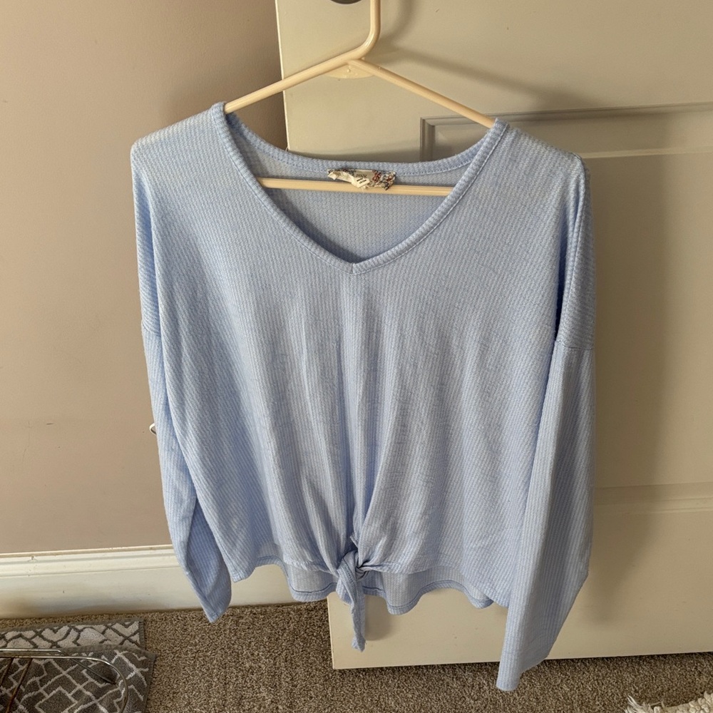Pink Republic Light Blue Long Sleeve Top